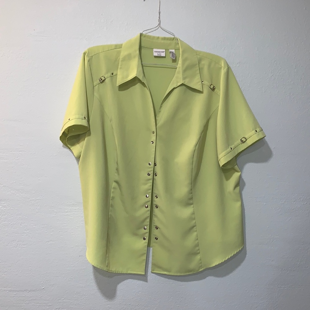 Green womens blouse